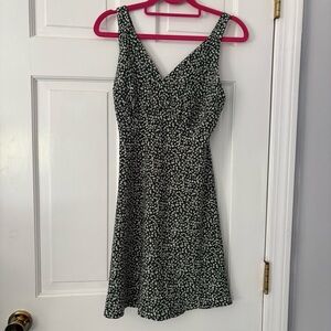 Abercrombie & Fitch Green & White Floral Mini Dress